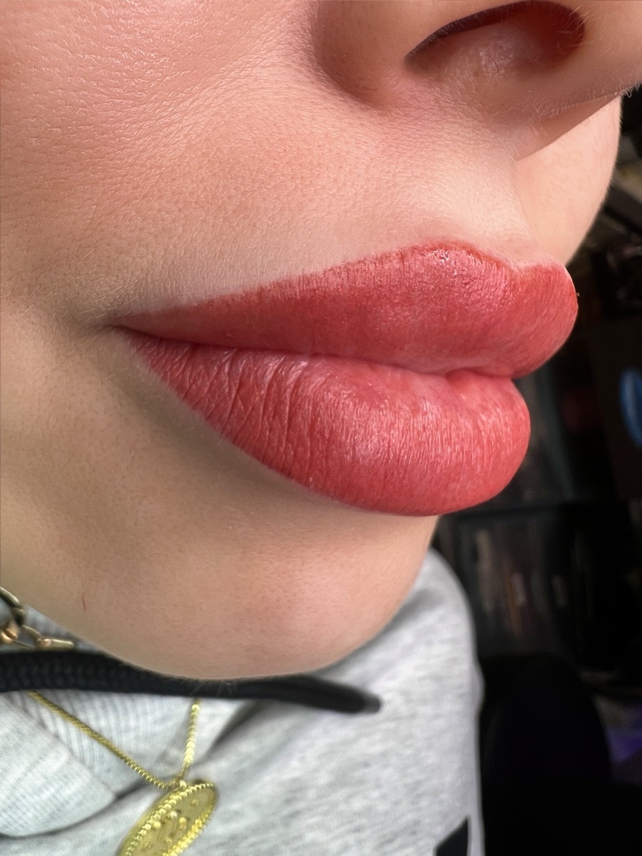 Lip blush result 6 by The Brow Babes, Louisville KY